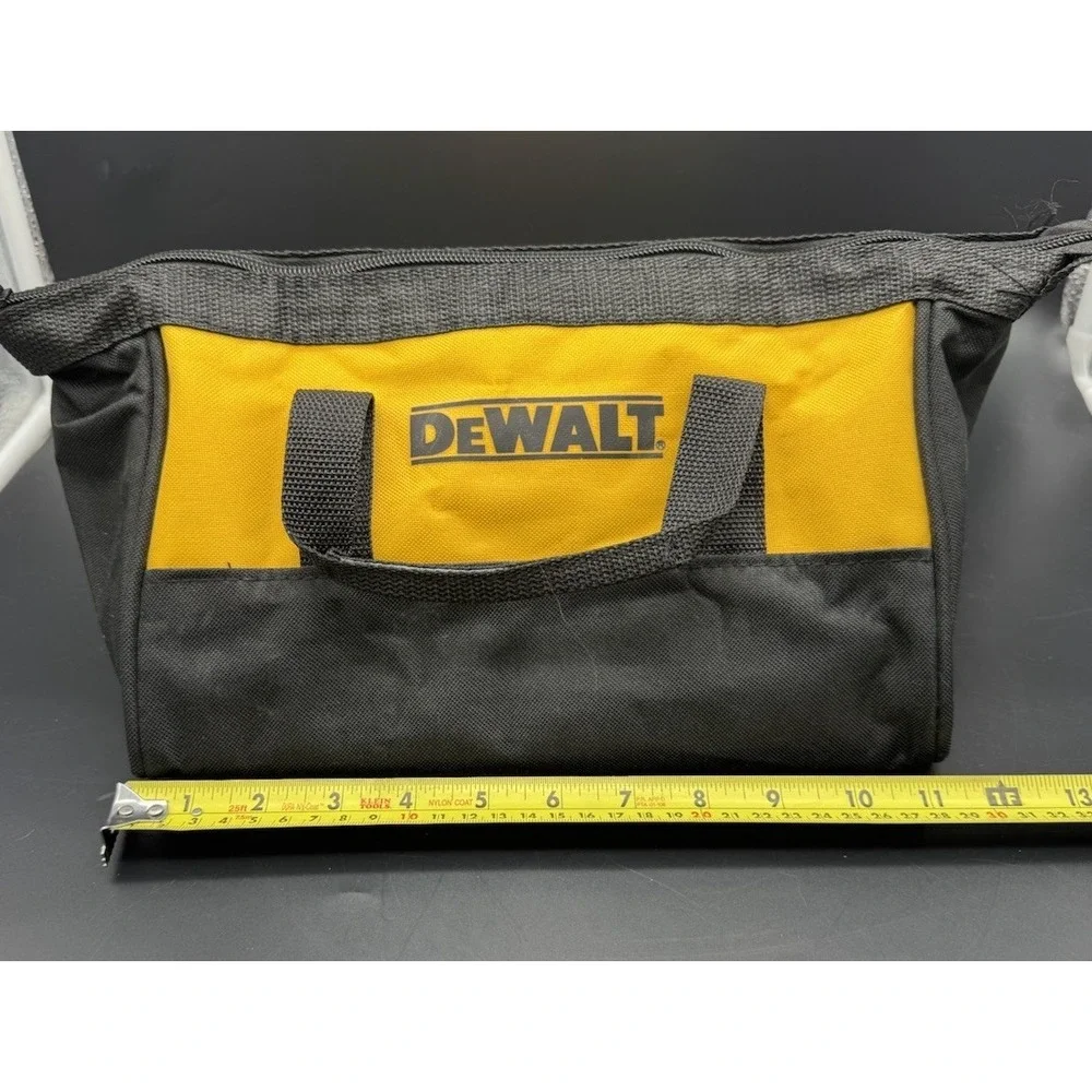DeWalt Tool Bag Soft Case Zip Top Black Yellow Power Tool Carry Bag